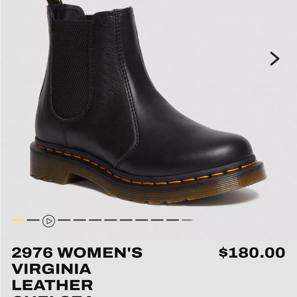 Dr. Martens Black Leather Ankle Boots